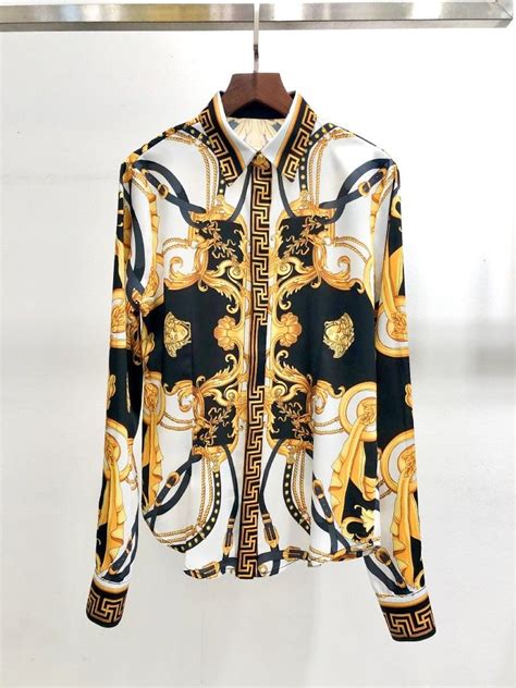 versace blouse for women|versace long sleeve shirts women's.